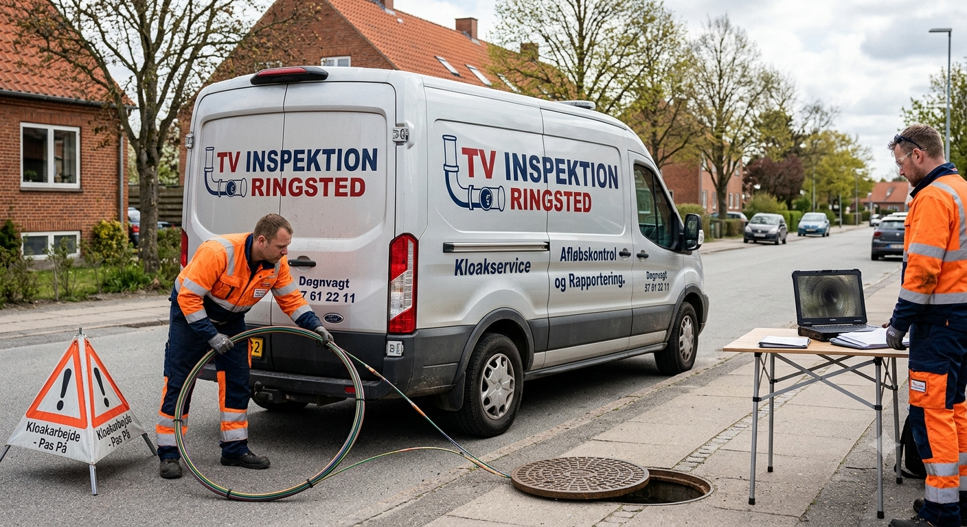 TV-inspektion af kloak og dræn i Ringsted — kameraundersøgelse af stikledning
